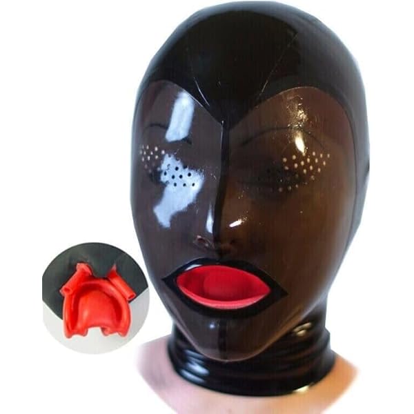 フルラバー ガスマスク黒 Lサイズ ラテックス 黒レンズ 呼吸マスク