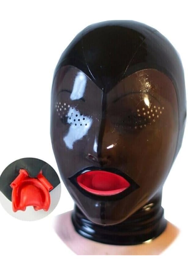 Amazon.co.jp: Rubber Bunny RB16メッシュ付きラバー全頭マスク 既定