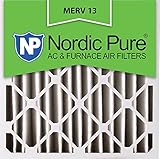 Nordic Pure 24 x 24 x 4 m13 – 1 24 x 24 x 4 MERV 13プリーツAC炉エアフィルタ、ボックスの1、4インチ