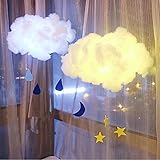 highpotベビーナイトライトかわいいコットンクラウド形状ランプDIYハンドメイド常夜灯子供寝室ホームデコレーション