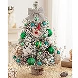 HGJH クリスマスツリー ミニ 卓上ツリー ミニクリスマスツリー クリスマスツリー飾り テーブル ミニツリー クリスマス飾り カラー6 卓上 ミニ 雪松クリスマスグッズ 45cm ミニ植毛雪松 装飾 置物 クリスマス飾り ミニクリスマスツリー