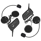 2つのBluetoothウォーキートーキー6人1200メートルのワイヤレス防水