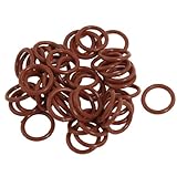 uxcell　シリコーンOリング　シリコーン　赤　15mm 外径　11mm 内径　2mm厚さ　シール