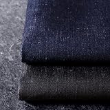 岡山の児島 10オンス リネンデニム【リネン 麻 生地 無地】 (ブラック)