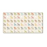 Parklon Wooden Pony Sillky Baby Play Mat 270*140*1.6cm ベイビープレイマットベビーマット (海外直送品)