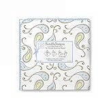 (スワドルデザインズ)Swaddle Designs ベビー アルティメット ブランケット おくるみ 11.パステルブルー【Paisley】