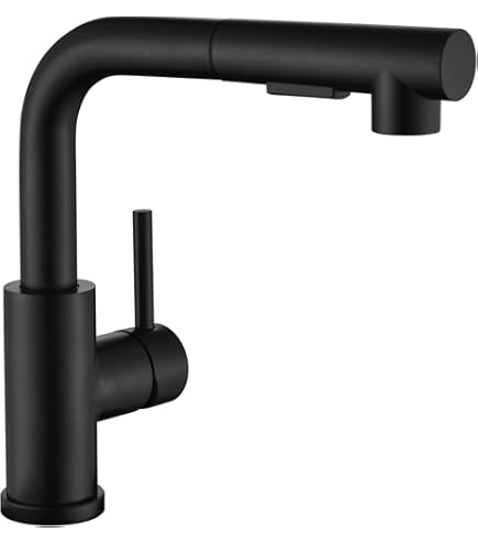 タッチレス水栓ブラック スプレーヘッド付き　キッチン用 Amazon.co.jp: タッチレスキッチン水栓 ブラック, 引き込み式スプレー