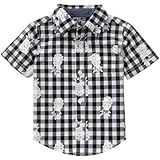ジンボリー GYMBOREE/ パインアップルシャツ ブラックギンガム トップス半袖シャツ 3歳【並行輸入】