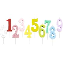 Amazon.co.jp: 貝印 KAI キャンドル ろうそく 数字 セット 0~9 10個