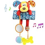 Daisy Baby Infant Plush Puppy Animal RattleベビーカーベビーベッドToy Car Seat andベッドHanging早期教育玩具とミラーTeether ブラ