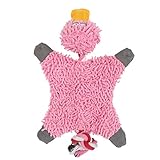 Lovely Mop Duck Plush Toy犬猫Squeaky噛むおもちゃ歯クリーンToy withロープ ピンク YZZ-EF-20180115-45