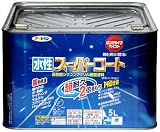 水性スーパーコート 銀黒 5L 1セット/6点 【3点】