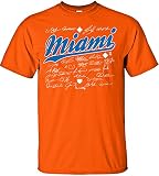 MLB Miami Marlinsチーム署名Tシャツ、スモール、オレンジ