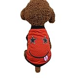 レンコス（Lemcos）ペットのファッション用品 犬服 猫服 春秋服 舌を吐きます 可愛い ベスト Tシャツ 普段着 空気を通します 散歩 お出かけ 暖かい ふわふわ おしゃれ 人気 ペット猫 犬 犬