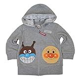 アンパンマン Anpanman 裏毛 2WAY パーカージャケット fo-ea7902-ea9496 95cm グレー