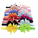 Igig 20pcsベビー女の子ヘッドバンドグログランリボンForked Tail Bows Photography