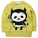 【秋冬春対応】 GARACH(ギャラッチ) 裏毛デビルパンダPtトレーナー 100cm/Rm NO.AH-1631605