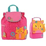 Stephen Joseph Quilted Fox Backpack and Fox Lunch Pal - Toddler Backpacks - Preschool Backpacks [並行輸