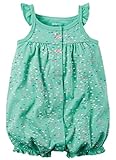 カーターの赤ちゃんの女の子1ピースApplique snap-upロンパース