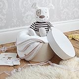 Izziwotnot Bathtime Henri Gift Hat Box (Taupe) by Izziwotnot