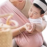 コニー ぐっすり 抱っこひも シンプル ビップシート ベビーキャリア スリング シンプル 軽い 軽量 コンパクト お出かけ 楽な 簡単 安全 抱っこ紐 (ピンク) (L)