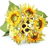 ヒマワリ 　シミュレーション　 造花（2束セット）