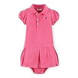 ポロラルフローレン ポニー付 ベーシック半袖ポロドレス ピンク (女の子3～9か月用) 6M [並行輸入品]