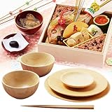 お食い初め一段　 (天然竹素材　器付き)