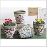 ローズ バラ プランター 鉢 植木鉢 おしゃれ 薔薇 ポット ROSY ROSE PLANTER 4柄×各1個アソート