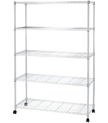 Amazon｜棚 互換 メタルラック 幅120 5段 スチールラック 収納棚 幅120