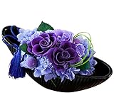 花由 プリザーブドフラワー ギフト バルカローレ Violetto（紫）【古希・喜寿のお祝い 誕生日プレゼント フラワーギフト プリザードフラワー】