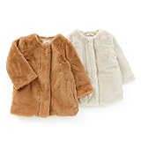 dolcina(ドルチーナ) ボアコート (90～140cm) キムラタンの子供服 (33323x33523-164) ベージュ 100