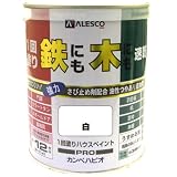 カンペハピオ 1回塗りハウスペイント 白 2L