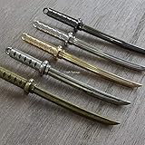 Craft Tamago 【1個】チャーム 日本刀 刀剣 66mm Craft Tamagoオリジナル 【ブラックメッキ】