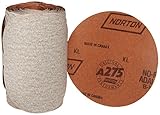 Norton A275 No-Fil Adalox Paper Abrasive Disc, Fiber Backing, Pressure-Sensitive Adhesive, Aluminium