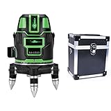 3ライン グリーンレーザー墨出し器SJ-G223 3線4点 回転レーザー線大矩照射モデル【標準セット】