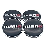 日産 ニスモ ホイールセンターキャップ ハブキャップ 日産 ニスモ 車用ホイールカバー 自動車用タイヤハブセンターキャップ カーアクセサリ 車用ハブキャップ 車の装飾 エンブレムステッカー 60mm 4個セット (日産 ニスモ) [並行輸入品]