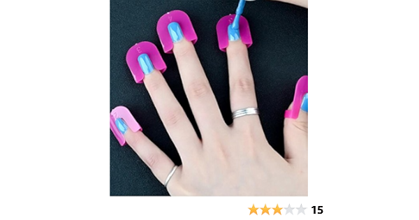 Amazon 溢れを防止 ネイルクリップ ネイルプロテクター 26枚 10規格セット ジェルネイル ポリッシュ ネイルアートツール 並行輸入品 Innail リムーバー 通販