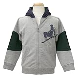 [アルマーニジュニア] ARMANI JUNIOR 長袖ジップアップ パーカー NXB811WGRY 7Aサイズ