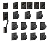 Schlage f600-add-geo Addison Complete家ドアハードウェアパッケージwith Georgian、 F600ADD716GEO