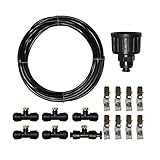 ゴシレ Gosear 8m 12 ノズル 3/4 インチ屋外噴霧冷却システムセット冷却消毒ダストリダクション造園塩水噴霧試験