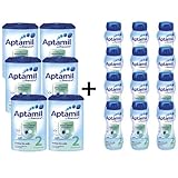 Aptamil(アプタミル)step2  乳児用粉ミルク 900g*6 および 液体ベビーミルク200ml*12 [並行輸入品]