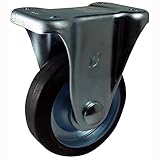 ナンシン 産業用キャスター 固定φ130ゴム車輪(ベアリング入り) SKM-130 VS