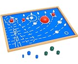 モンテッソーリ赤ちゃんのおもちゃソーラーシステム木製おもちゃNine PlanetsパズルToy