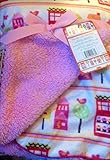 Super Soft Sherpa Baby Blanket 30 x 40 Reversible Pink - Happy Town by SL Baby Collection