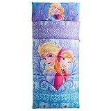 Disney Frozen Anna and Elsa Sleeping Bag With Built-In Pillow [並行輸入品]
