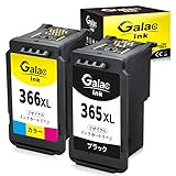 【Galac ink】キャノンCanon BC365XL+BC366XL 大容量 残量表示付 BC-365+BC-366（ブラック+カラー）2個セット 再生インク 【対応機種】PIXUS TS3530,TS3730