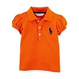 【アウトレット品】 ポロラルフローレン ビッグポニー 半袖ポロシャツ オレンジ (女の子12～24か月用) 12M [並行輸入品]