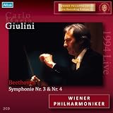 ベートーヴェン:交響曲第4番、交響曲第3番「英雄」 (Beethoven : Symphonie Nr. 3 & Nr. 4 / Carlo Maria Giulini, Wiener Philharmoniker) [2CD]