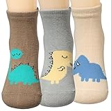 ［キロフライ］kiloflyベビー恐竜ノスキッド綿の靴下バリューパック[3ペアセット]、赤ちゃん学?